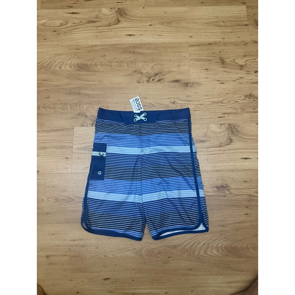 Class Club Blue Striped Board Shorts